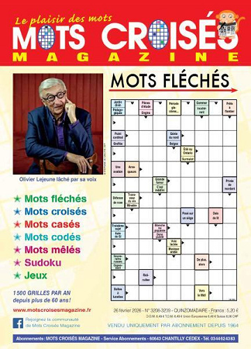 Mots Croisés Magazine - 26 Février 2026