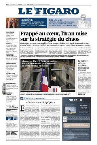 Le Figaro du Mardi 3 Mars 2026