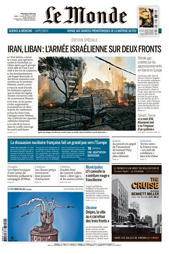 Le Monde du Mercredi 4 Mars 2026