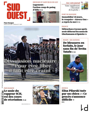 Sud Ouest (2 Éditions) Du 03 Mars 2026