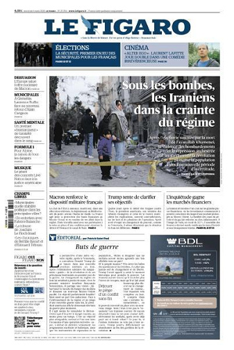 Le Figaro du Mercredi 4 Mars 2026