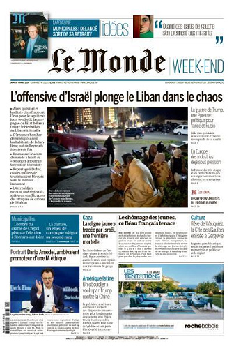 Le Monde du Samedi 7 Mars 2026