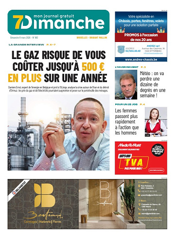 Pack Journaux Belges Du Dimanche 8 Mars 2026