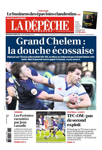 La Dépêche du Midi (16 Éditions) Du Dimanche 8 Mars 2026