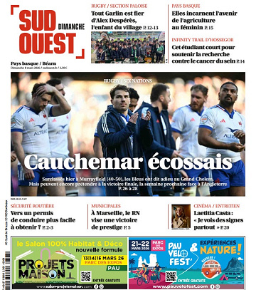 Sud Ouest (2 Éditions) Du Dimanche 8 Mars 2026