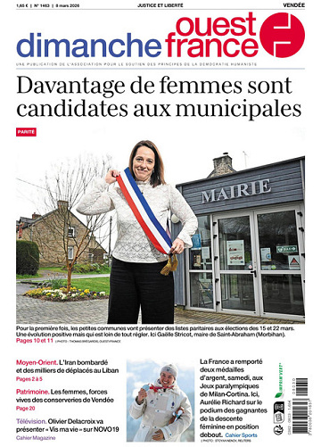 ouest france dimanche Vendée - 8 Mars 2026
