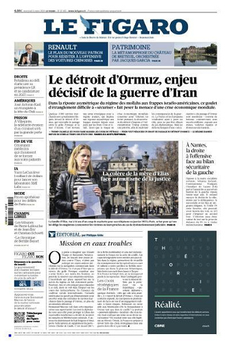 Le Figaro du Mercredi 11 Mars 2026