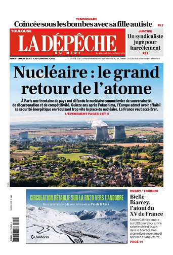 La Dépêche du Midi (16 Éditions) Du Jeudi 12 Mars 2026