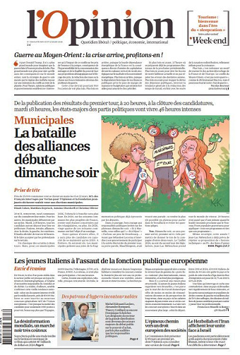 L’Opinion - 13-14 Mars 2026