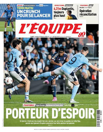 L’equipe du Vendredi 13 Mars 2026