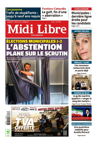 Midi Libre (14 Éditions) Du Vendredi 13 Mars 2026
