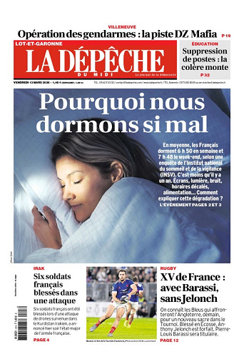 La Dépêche du Midi (16 Éditions) Du Vendredi 13 Mars 2026