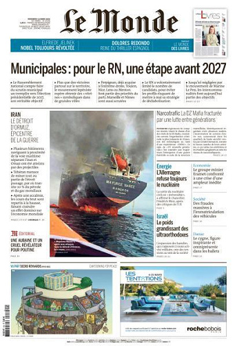 Le Monde - 13 Mars 2026