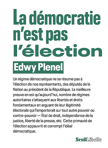 La démocratie n'est pas l'élection - Edwy Plenel (2026)
