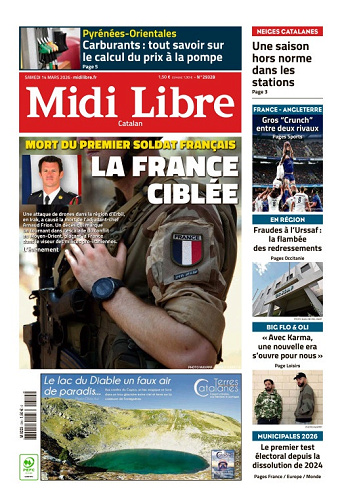 Midi Libre (14 Éditions) Du Samedi 14 Mars 2026