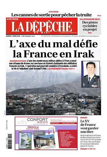 La Dépêche du Midi (16 Éditions) Du Samedi 14 Mars 2026