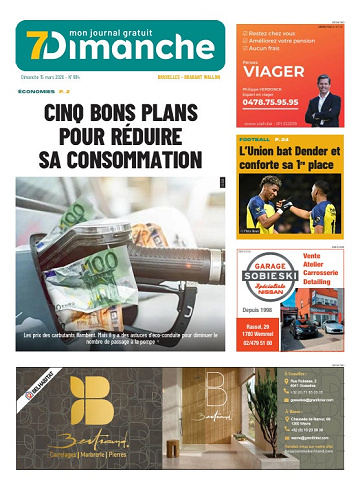 Pack Journaux Belges Du Dimanche 15 Mars 2026