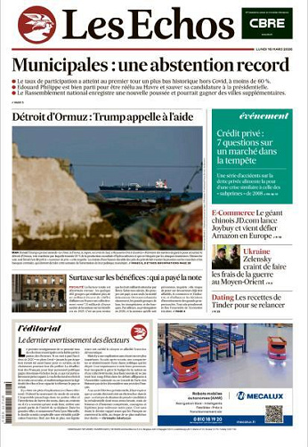 Les Echos - 16 Mars 2026