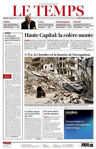 Le Temps - 16 Mars 2026