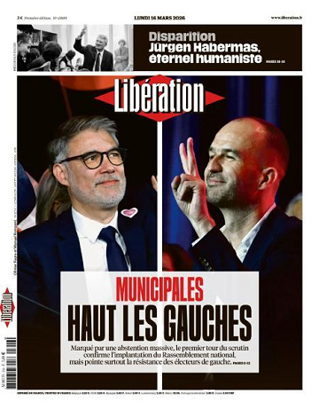 Libération du Lundi 16 Mars 2026
