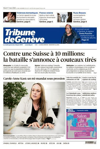 Tribune de Genève - 17 Mars 2026