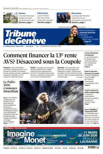 Tribune de Genève - 18 Mars 2026