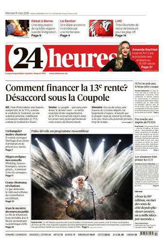 24 heures - 18 Mars 2026