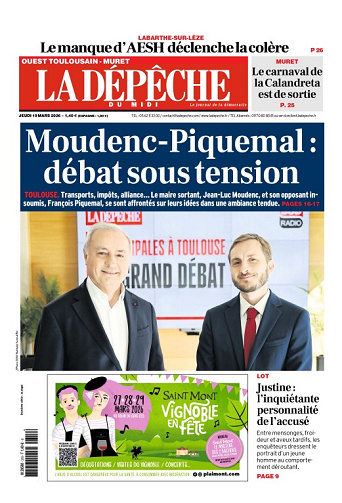 La Dépêche du Midi (16 Éditions) Du Jeudi 19 Mars 2026