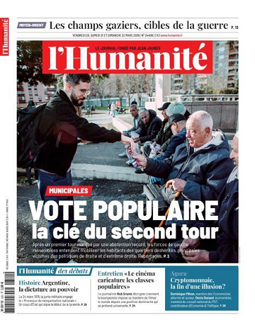 L'Humanite - 20-22 Mars 2026