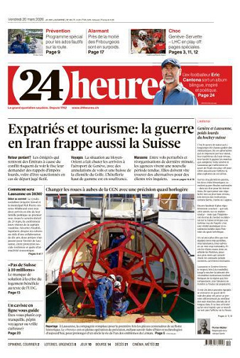 24 heures - 20 Mars 2026