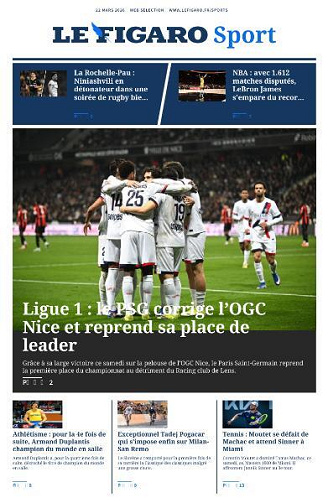 Le Figaro Sport - 22 Mars 2026