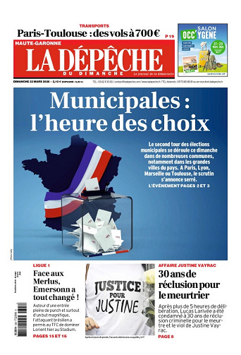 La Dépêche du Midi (16 Éditions) Du Dimanche 22 Mars 2026