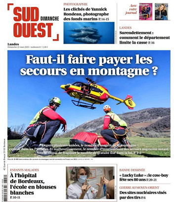 Sud Ouest (5 Éditions) Du Dimanche 22 mars 26