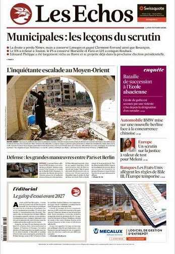 Les Echos - 23 Mars 2026