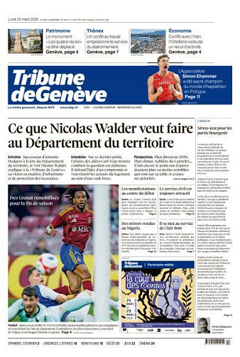 Tribune de Genève - 23 Mars 2026