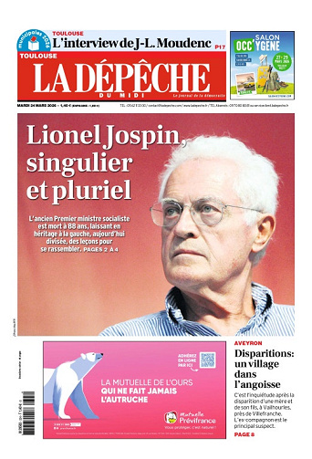 La Dépêche du Midi (16 Éditions) Du Mardi 24 Mars 2026