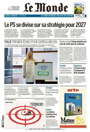 Le Monde - 25 Mars 2026