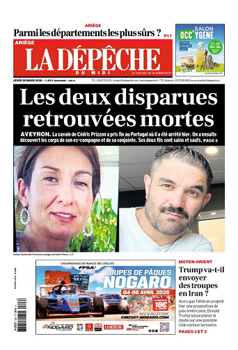 La Dépêche du Midi (16 Éditions) Du Jeudi 26 Mars 2026