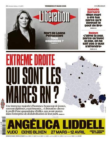 Libération du Vendredi 27 Mars 2026