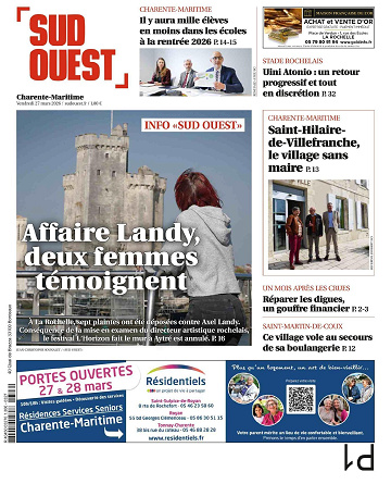 Sud ouest ( 9 editions ) du 27 mars 2026