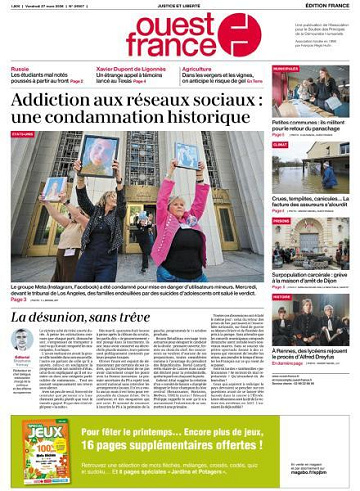 Ouest-France Édition France - 27 Mars 2026
