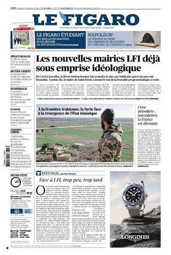 Le Figaro du Samedi 28 et Dimanche 29 Mars 2026