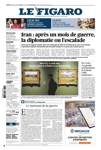 Le Figaro du Lundi 30 Mars 2026
