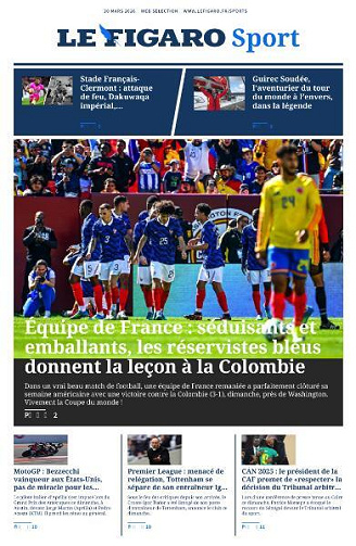 Le Figaro Sport - 30 Mars 2026