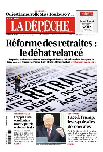 La Dépêche du Midi (16 Éditions) Du Lundi 30 Mars 2026