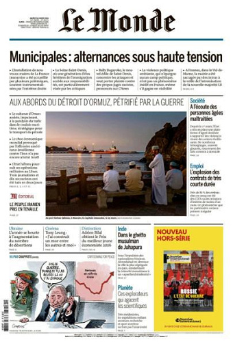 Le Monde - 31 Mars 2026
