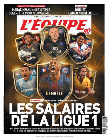 L’equipe du Jeudi 2 Avril 2026