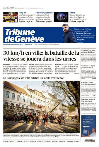 Tribune de Genève - 2 Avril 2026
