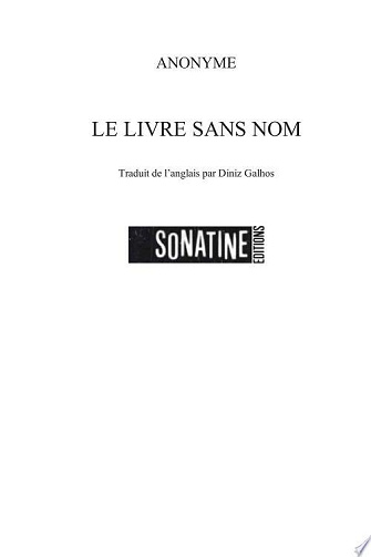 Le livre sans nom - Auteur inconnu (2010)