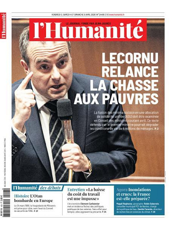 L'Humanite - 3-5 Avril 2026